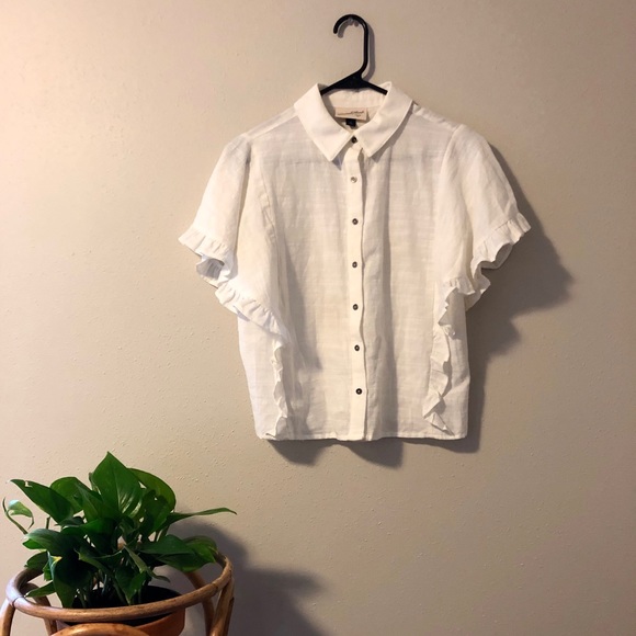 White Universal Thread Blouse - Picture 4 of 5